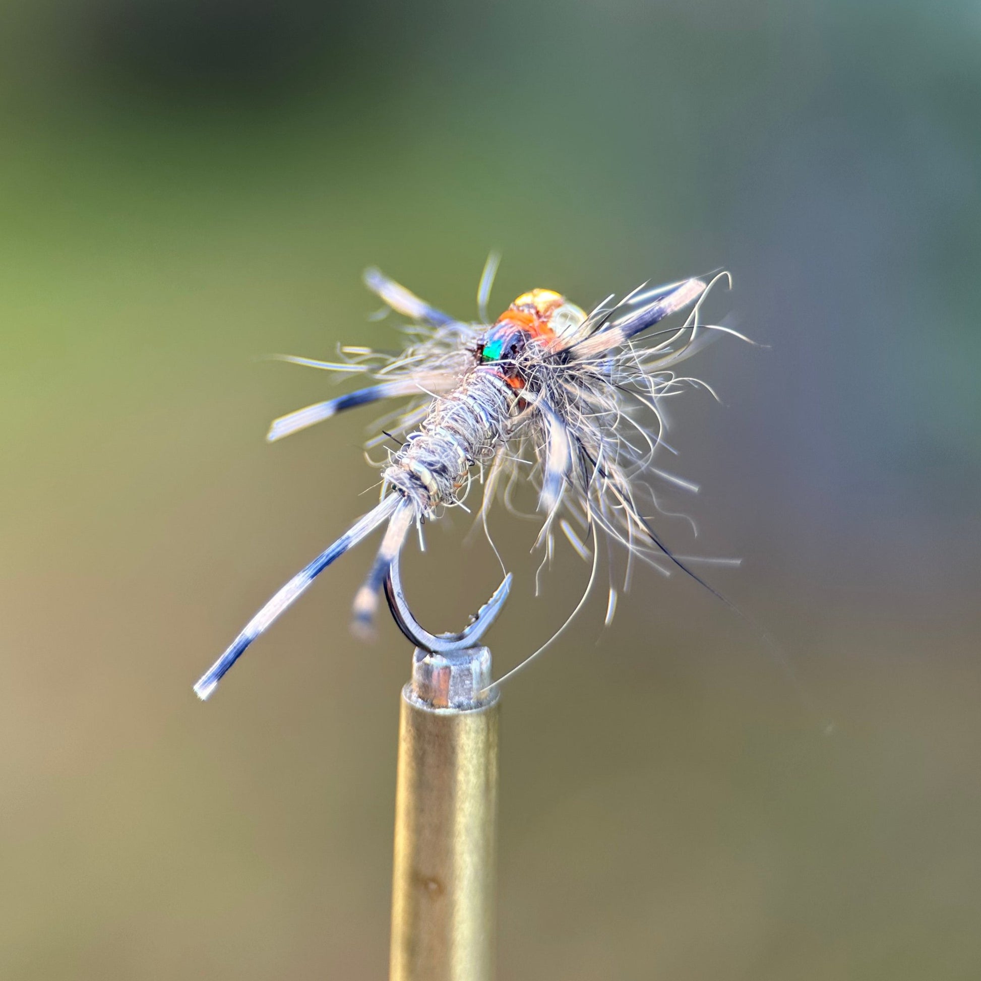 euro style rubber leg hares ear nymph photo