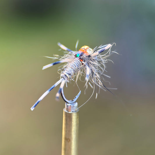 euro style rubber leg hares ear nymph photo