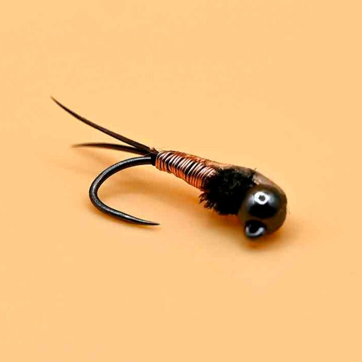  12 Flies - Copper John Bead Head Nymph Fishing Fly Ties on  Mustad Signature Fly Hooks (Hook #10) : Sports & Outdoors